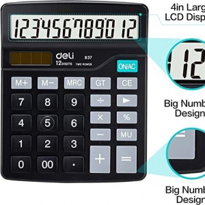 DELI EASY E837 CALCULATOR 12-DIGIT