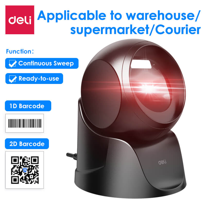 DELI ES231 STAND-TYPE BARCODE SCANNER