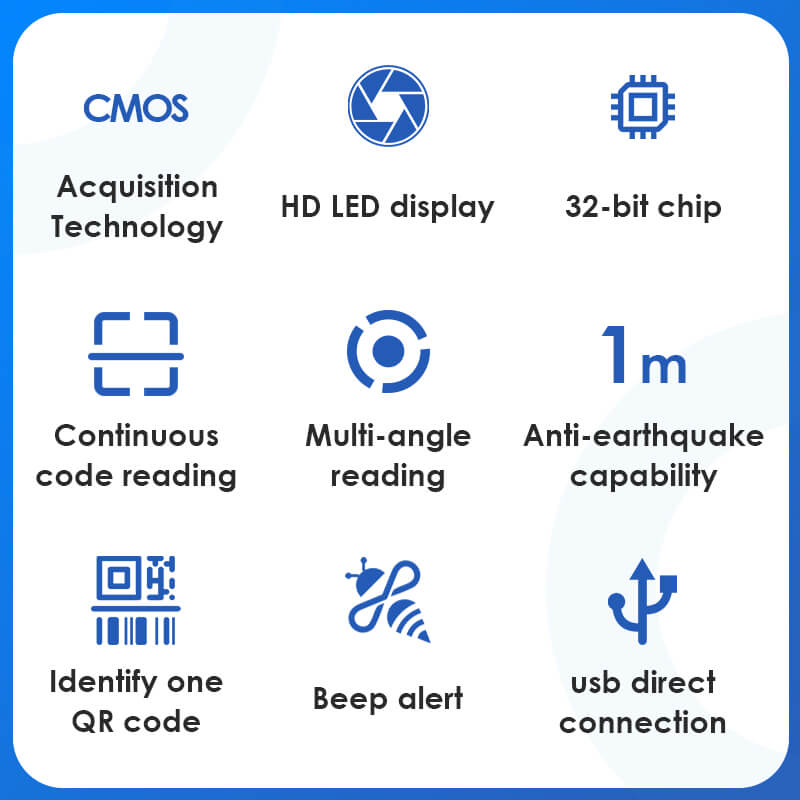 DELI ES231 STAND-TYPE BARCODE SCANNER