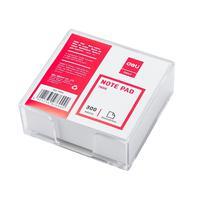DELI E7600 NOTE PAD BLOCK WITH TRANSPARENT CASE 70GSM