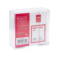 DELI E7600 NOTE PAD BLOCK WITH TRANSPARENT CASE 70GSM