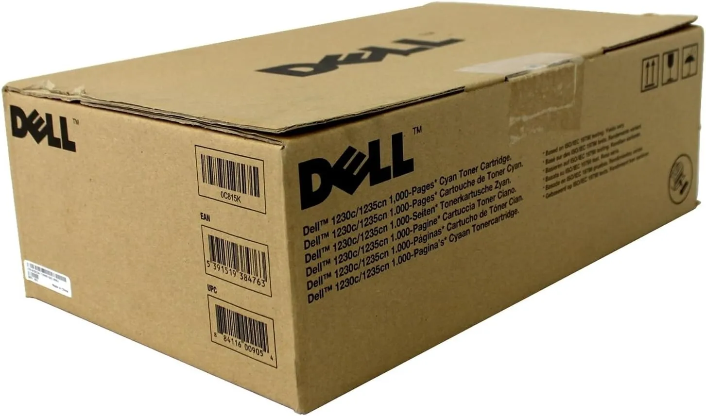 Dell C815K Cyan Toner Cartridge 1230c/1235cn Color Laser Printer