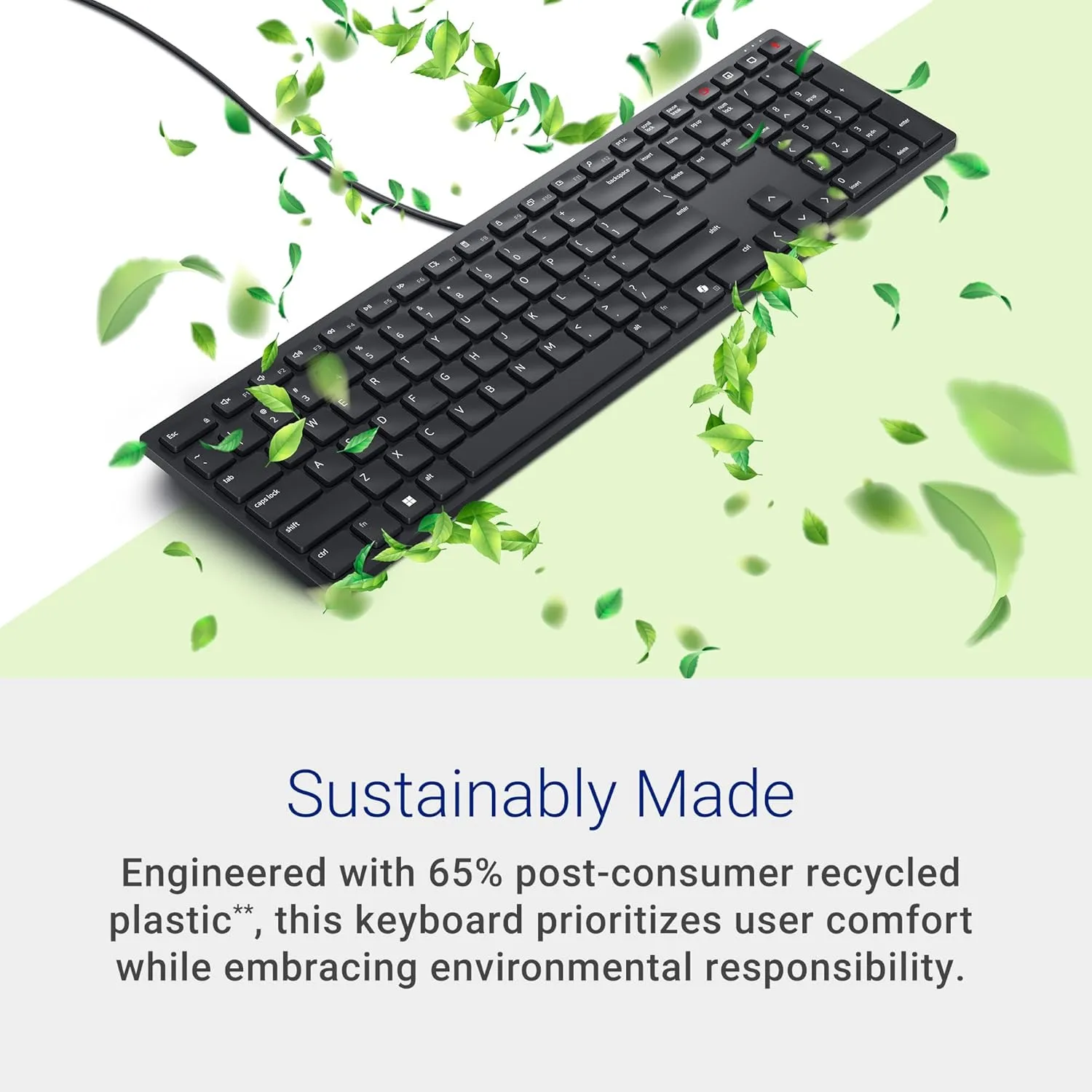 Dell KB525C Wired Collaboration Keyboard - USB-C & USB-A Versatile connectivity, 15 Programmable Shortcuts Keys