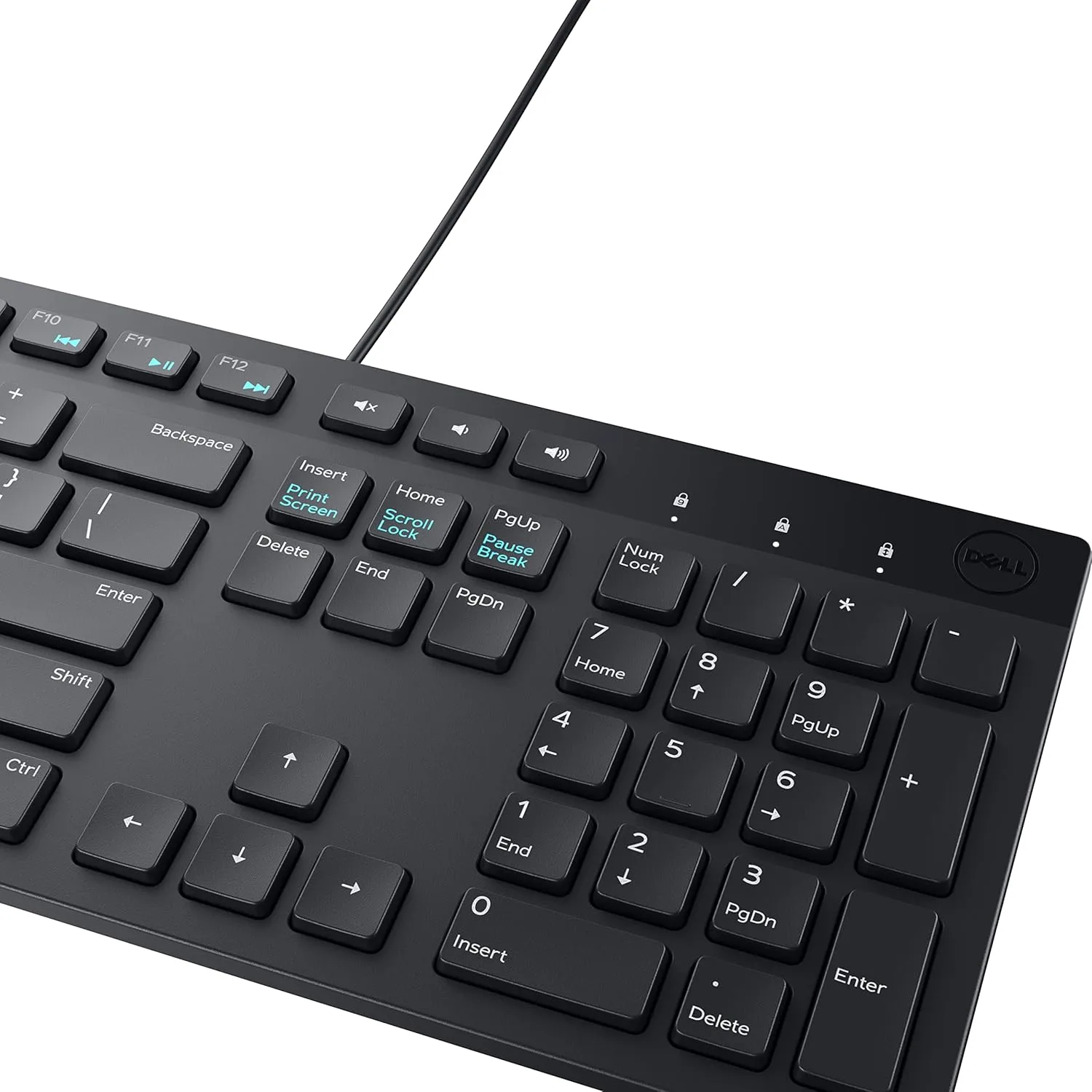 Dell Wired Keyboard and Mouse - KM300C - USB Keyboard - Black - USB Cable Mouse - Optical - 1000 dpi - DELLKM300CUS