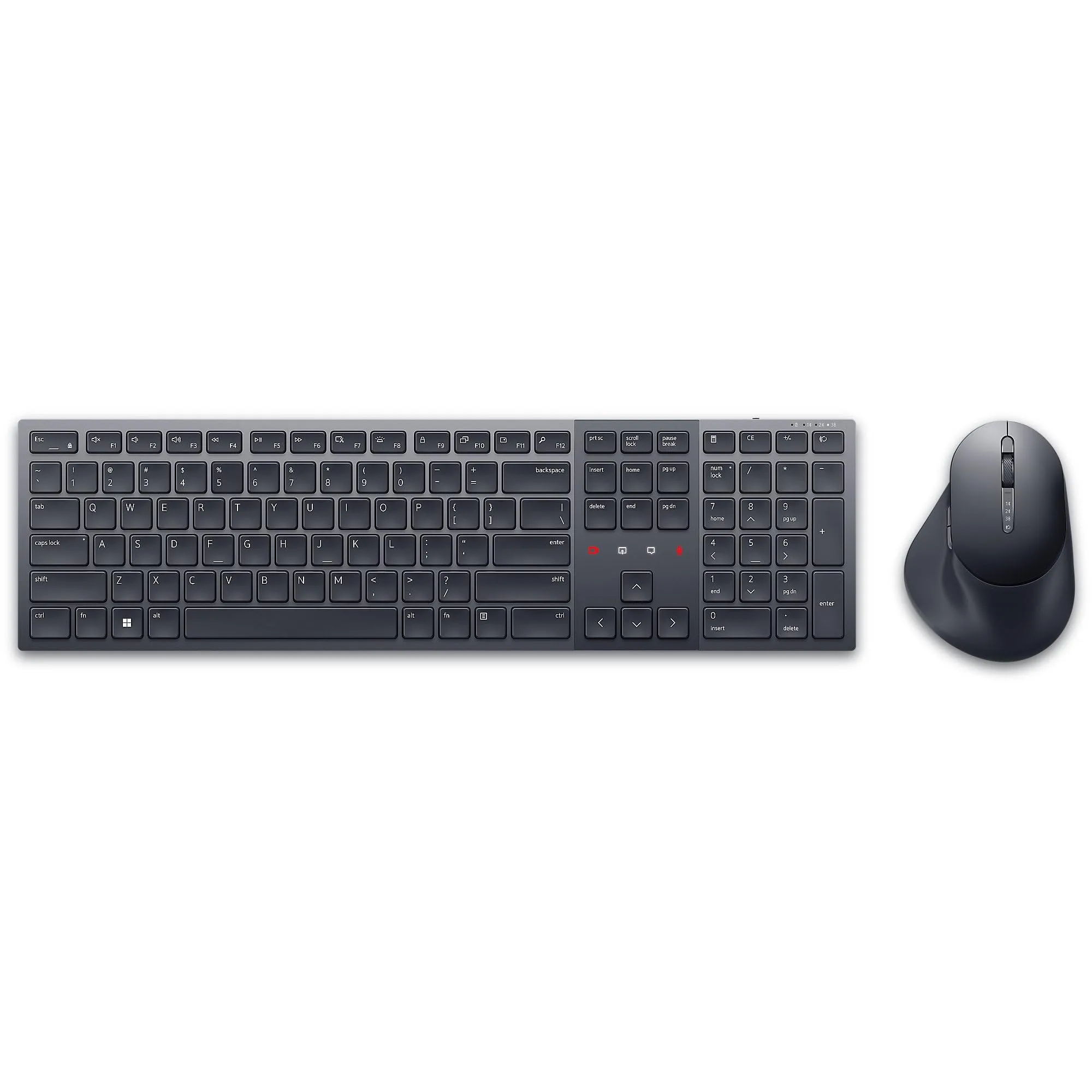 Dell KM900 Premier Collaboration Keyboard and Mouse - Zoom Touch Controls, Backlight, Bluetooth 5.1