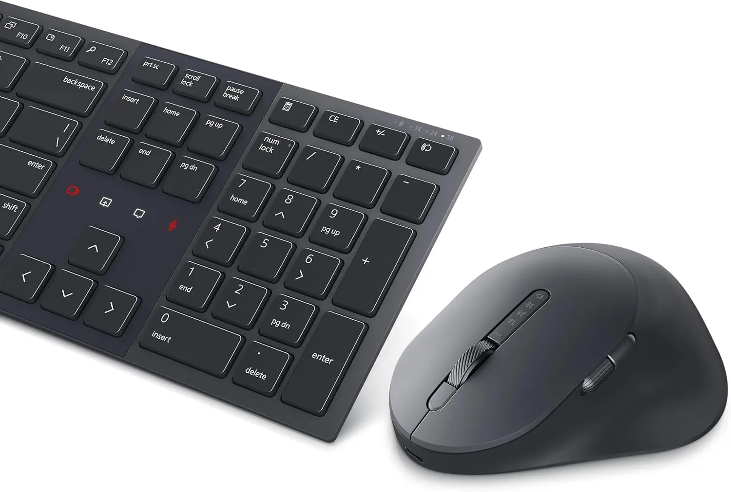 Dell KM900 Premier Collaboration Keyboard and Mouse - Zoom Touch Controls, Backlight, Bluetooth 5.1