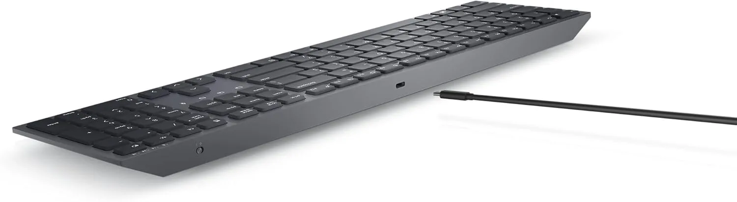 Dell KM900 Premier Collaboration Keyboard and Mouse - Zoom Touch Controls, Backlight, Bluetooth 5.1