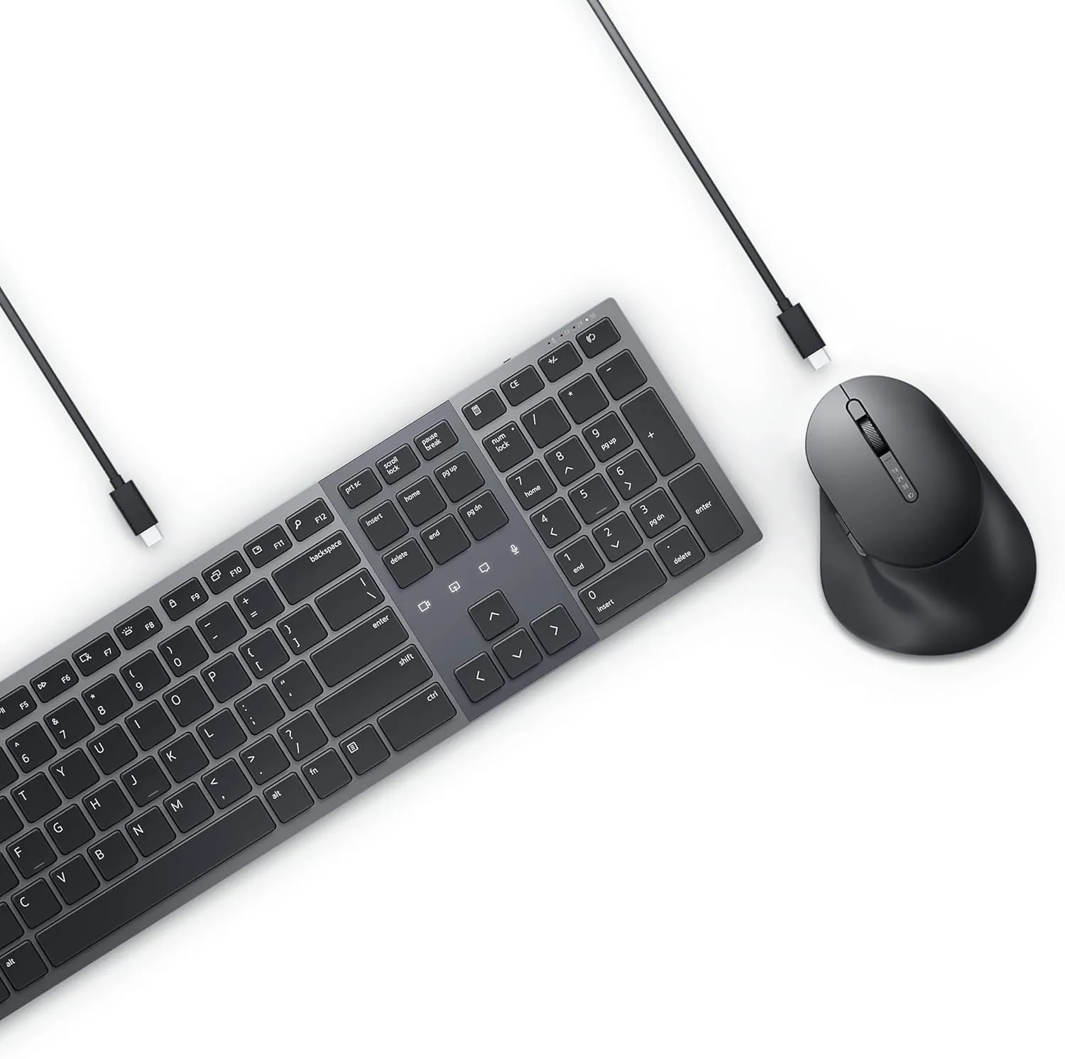 Dell KM900 Premier Collaboration Keyboard and Mouse - Zoom Touch Controls, Backlight, Bluetooth 5.1
