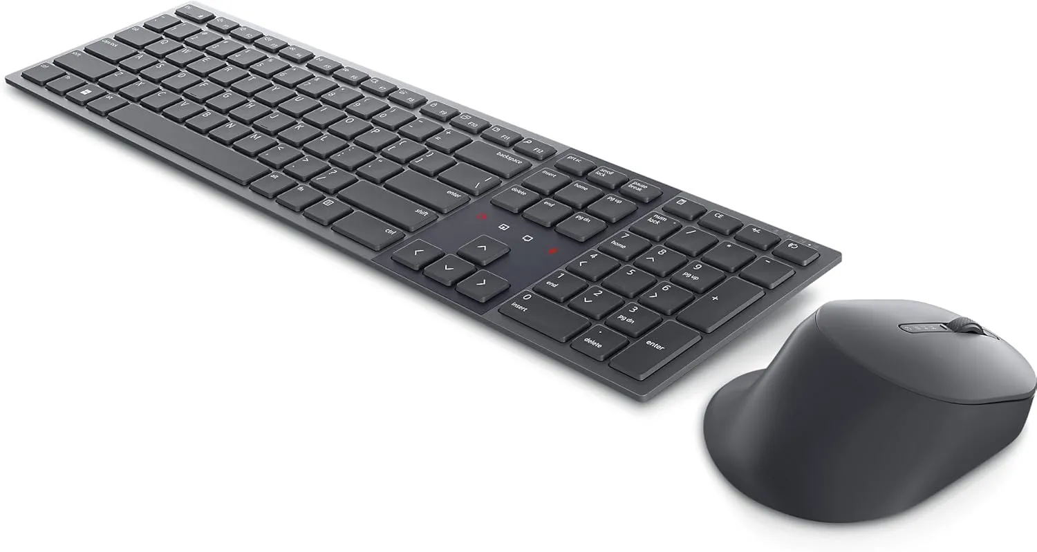 Dell KM900 Premier Collaboration Keyboard and Mouse - Zoom Touch Controls, Backlight, Bluetooth 5.1