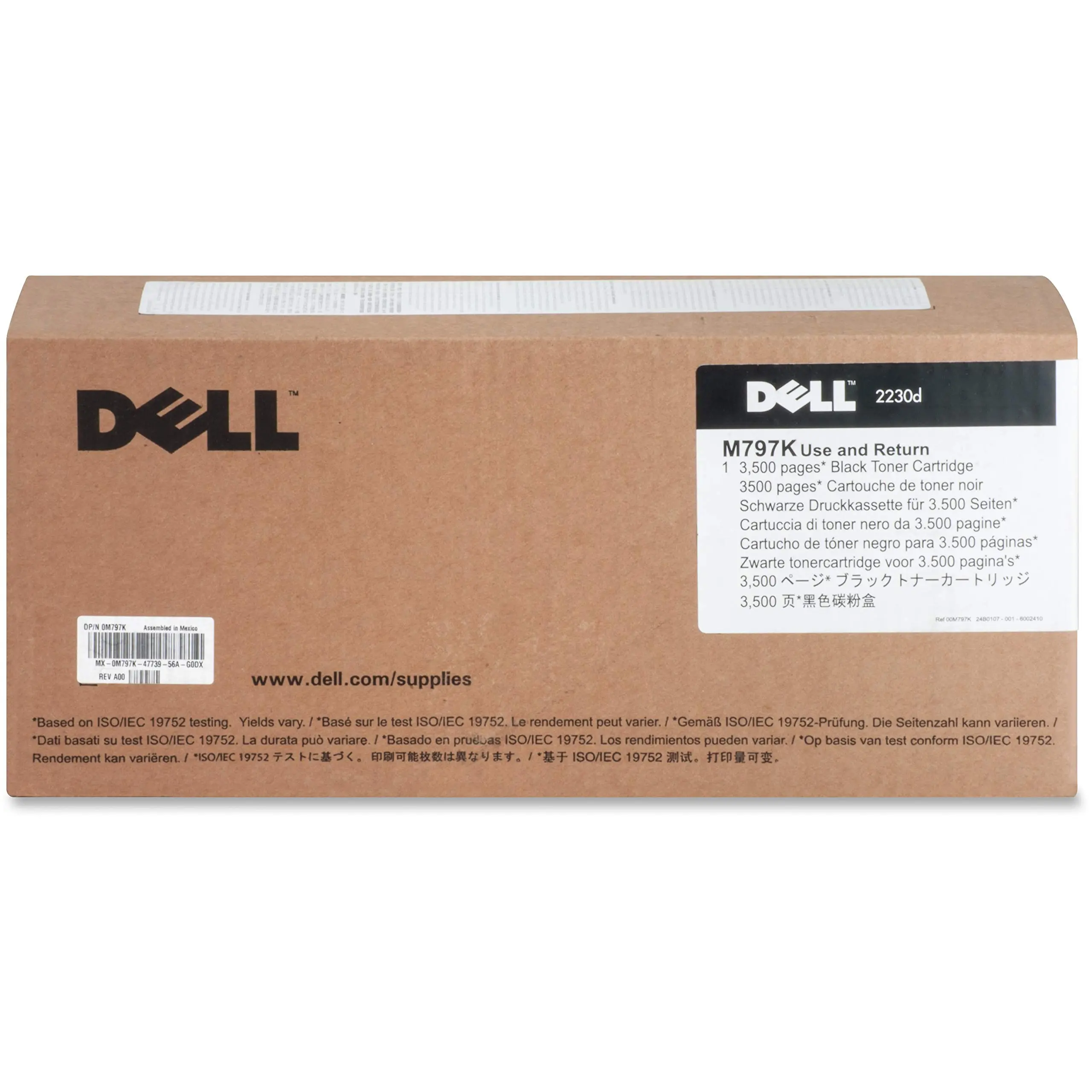 Dell M797K Black Toner Cartridge for 2230d - High Yield 3,500 Pages