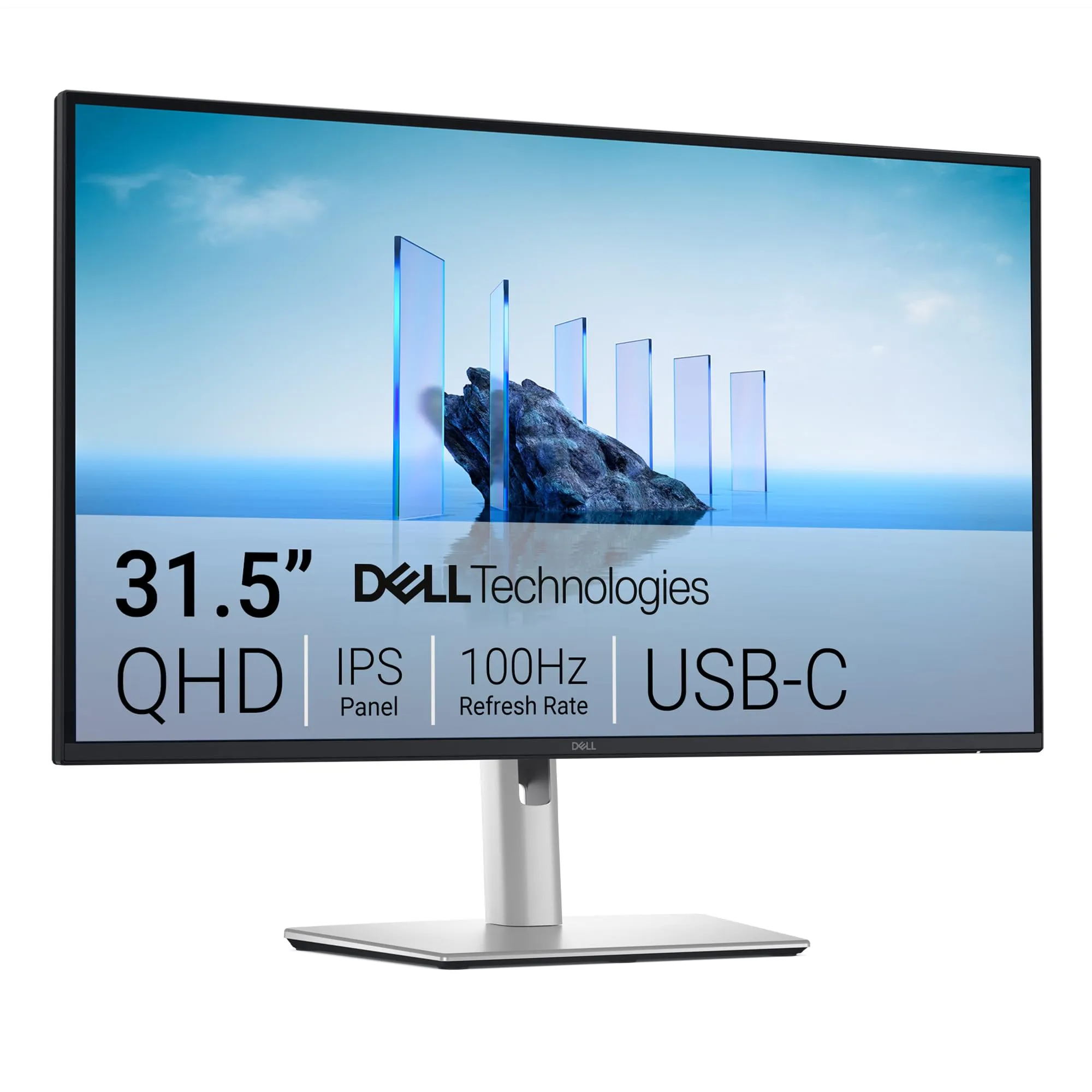 Dell Pro 32 Plus QHD USB-C Hub Monitor P3225DE - 31.5-inch QHD (2560x1440) 100Hz 8ms Display, USB-C/HDMI/DisplayPort Connectivity, Height/Swivel/Pivot/Tilt Adjustment, 4 Star TÜV Eye Comfort - Black