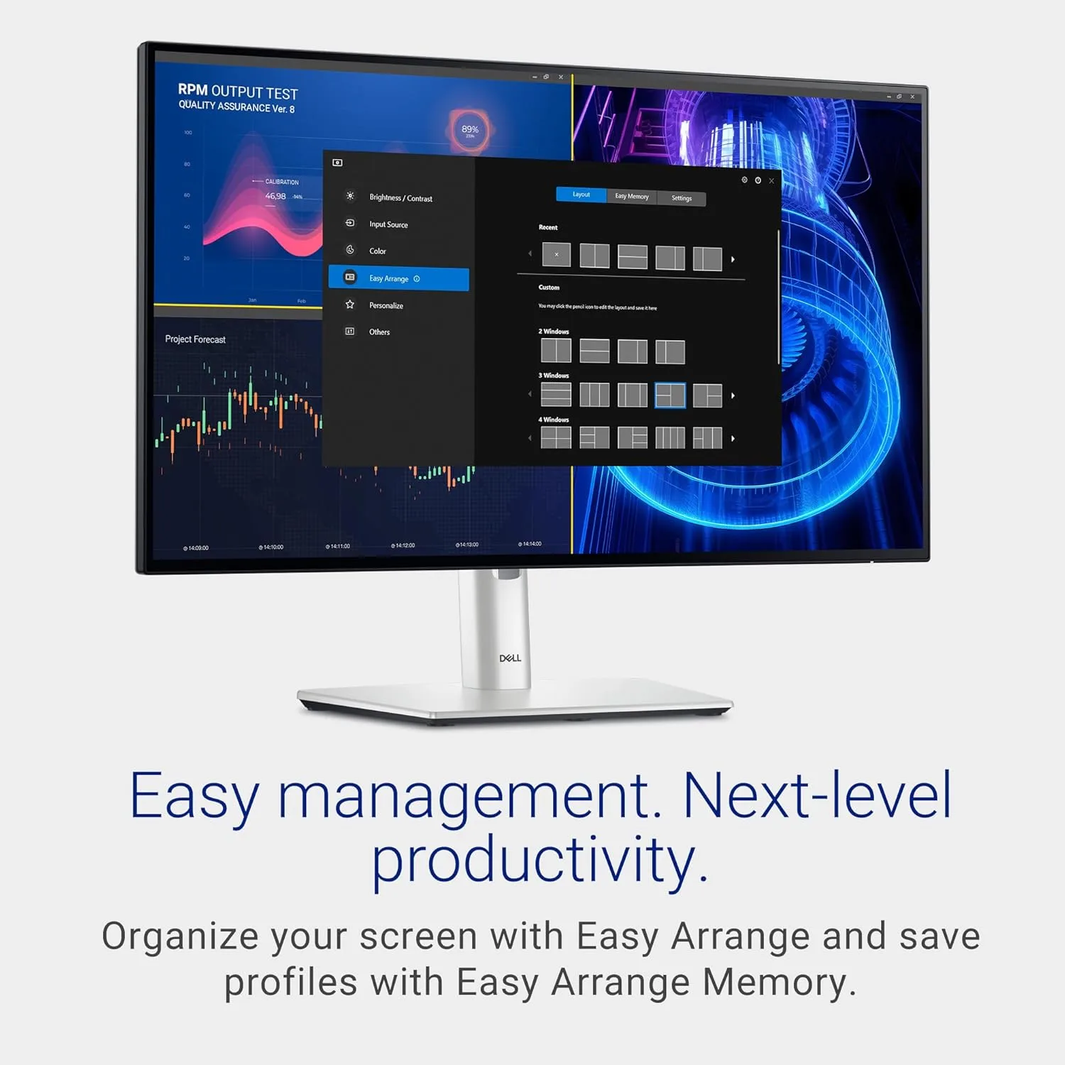 Dell UltraSharp U2424H 24in Class Full HD LED Monitor - 16:9 - Silver - 23.8in Viewable