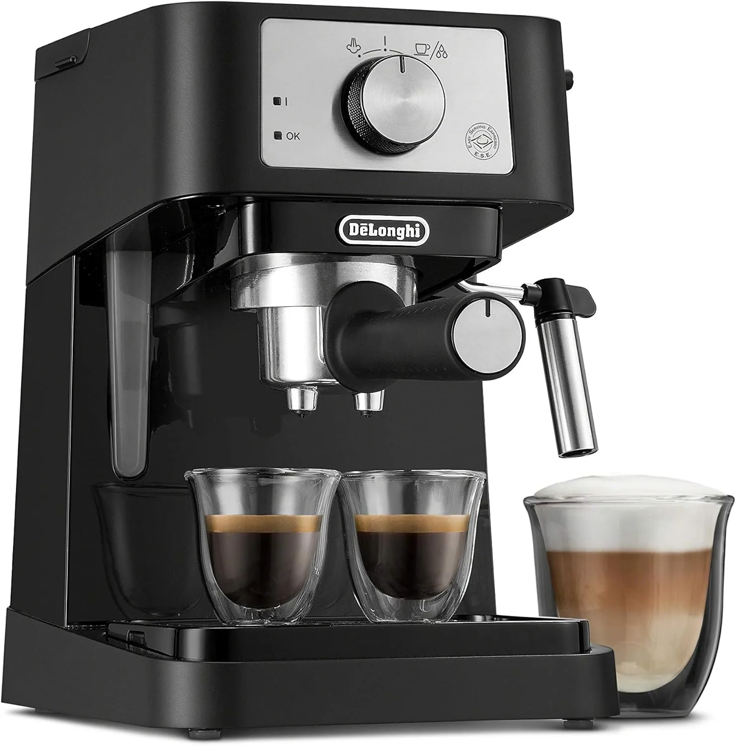 De'Longhi Stilosa Manual Espresso Machine, Compact Coffee Maker, 15 Bar Pump Pressure