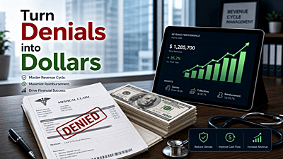 Turn Denials into Dollars: How to Recover 50–70% More Revenue from Claims