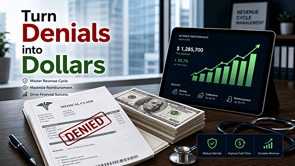 Turn Denials into Dollars: How to Recover 50–70% More Revenue from Claims