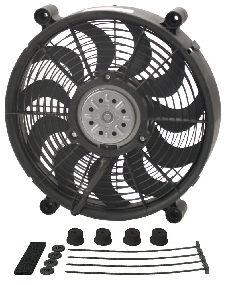 Derale 18214 14in High Output Radiator Fan Black