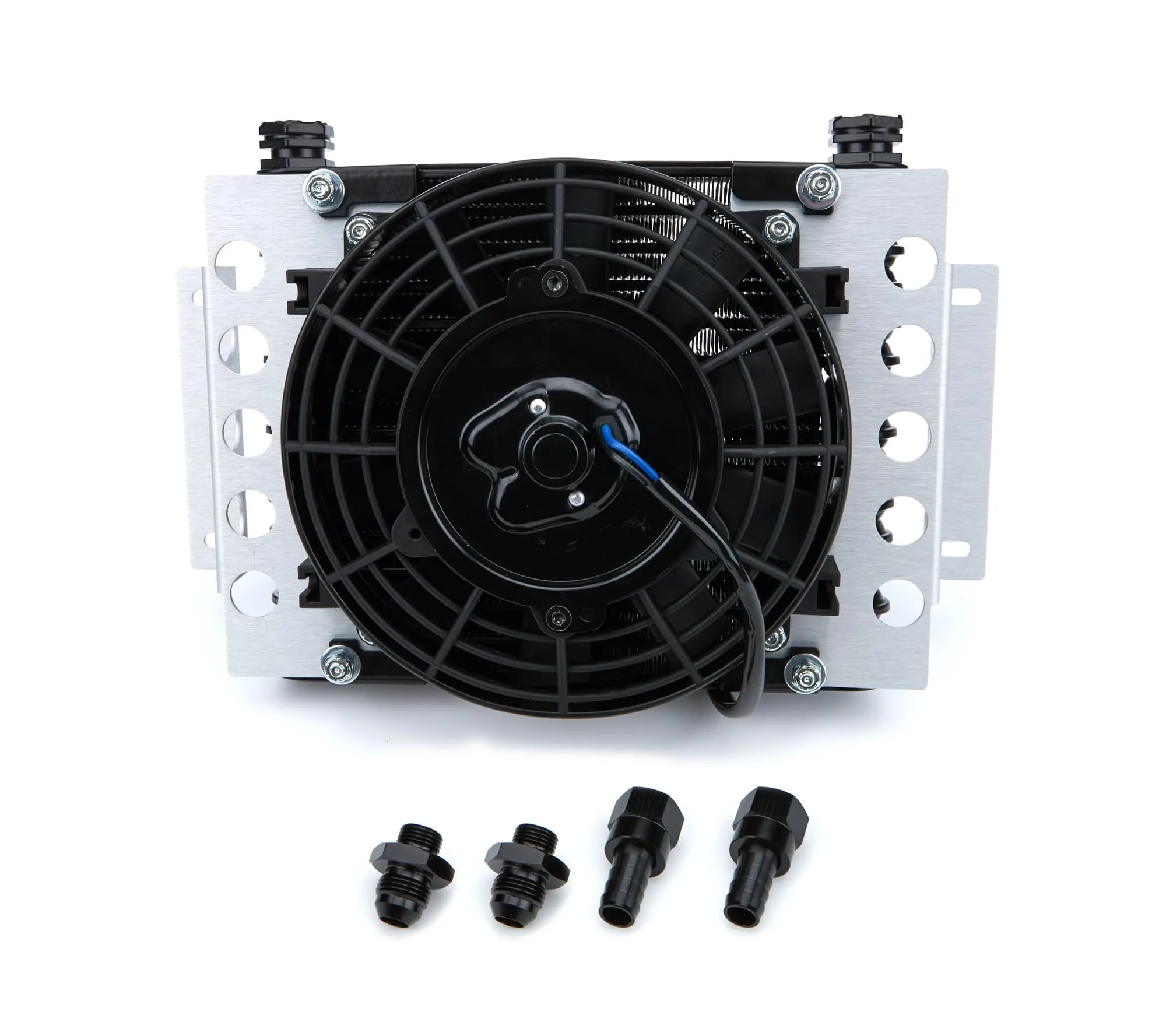 Derale Atomic-Cool Fluid Cooler & Fan, 12.75 x 9.375 x 4.313 in, -8AN Adapters