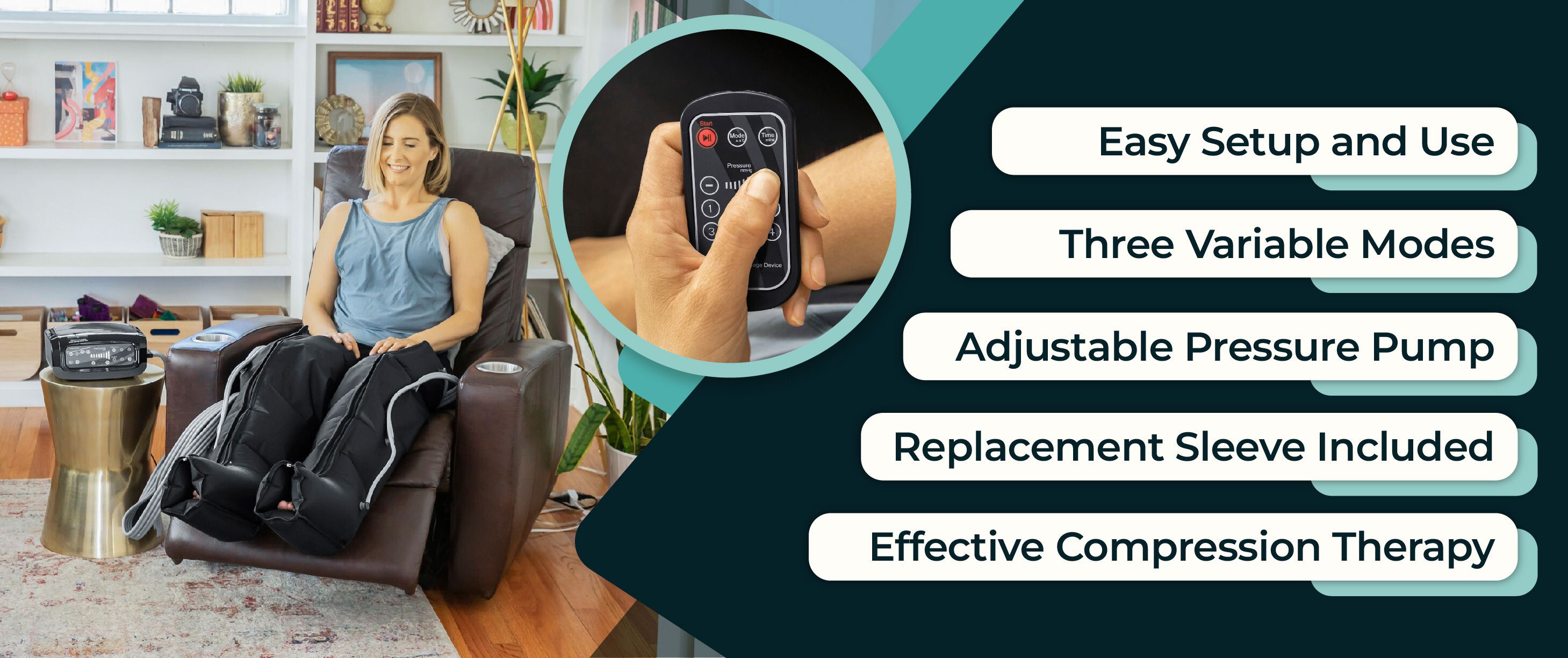 Leg Compression Pump Full Leg System HCPCs E0651