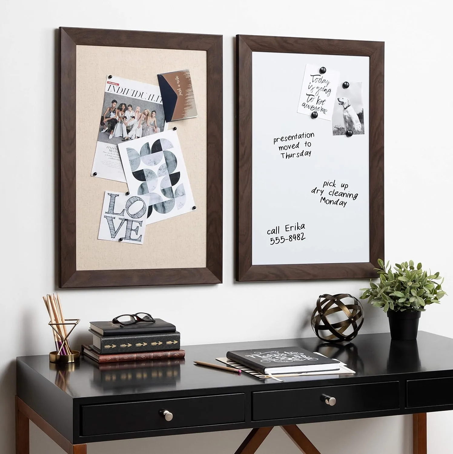 DesignOvations Beatrice Magnetic Framed Dry-Erase Board