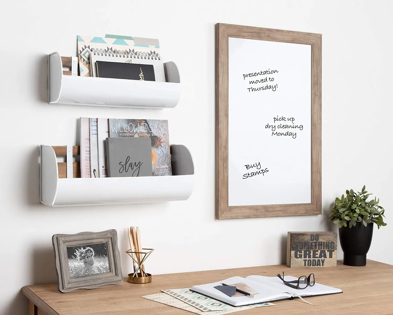 DesignOvations Beatrice Magnetic Framed Dry-Erase Board