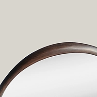 Walnut frame with LED flat mirror(27.6*35.4 INCH)