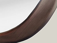 Walnut frame with LED flat mirror(27.6*35.4 INCH)