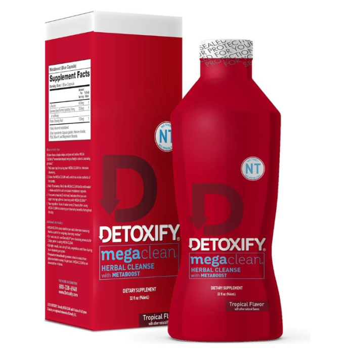 Detoxify - Mega Clean NT With Metaboost - Tropical Fruit - 32oz
