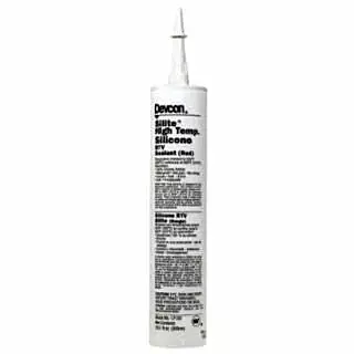 Joint Sealant: 10.3 oz Cartridge, Red, RTV Silicone