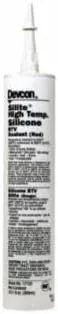 Joint Sealant: 10.3 oz Cartridge, Red, RTV Silicone