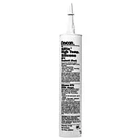 Joint Sealant: 10.3 oz Cartridge, Clear, RTV Silicone