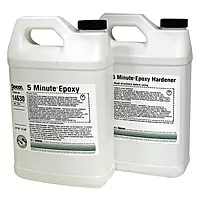 Devcon 14630 Light Amber Epoxy, Begins to Harden in 5 minutes, 9 lb.