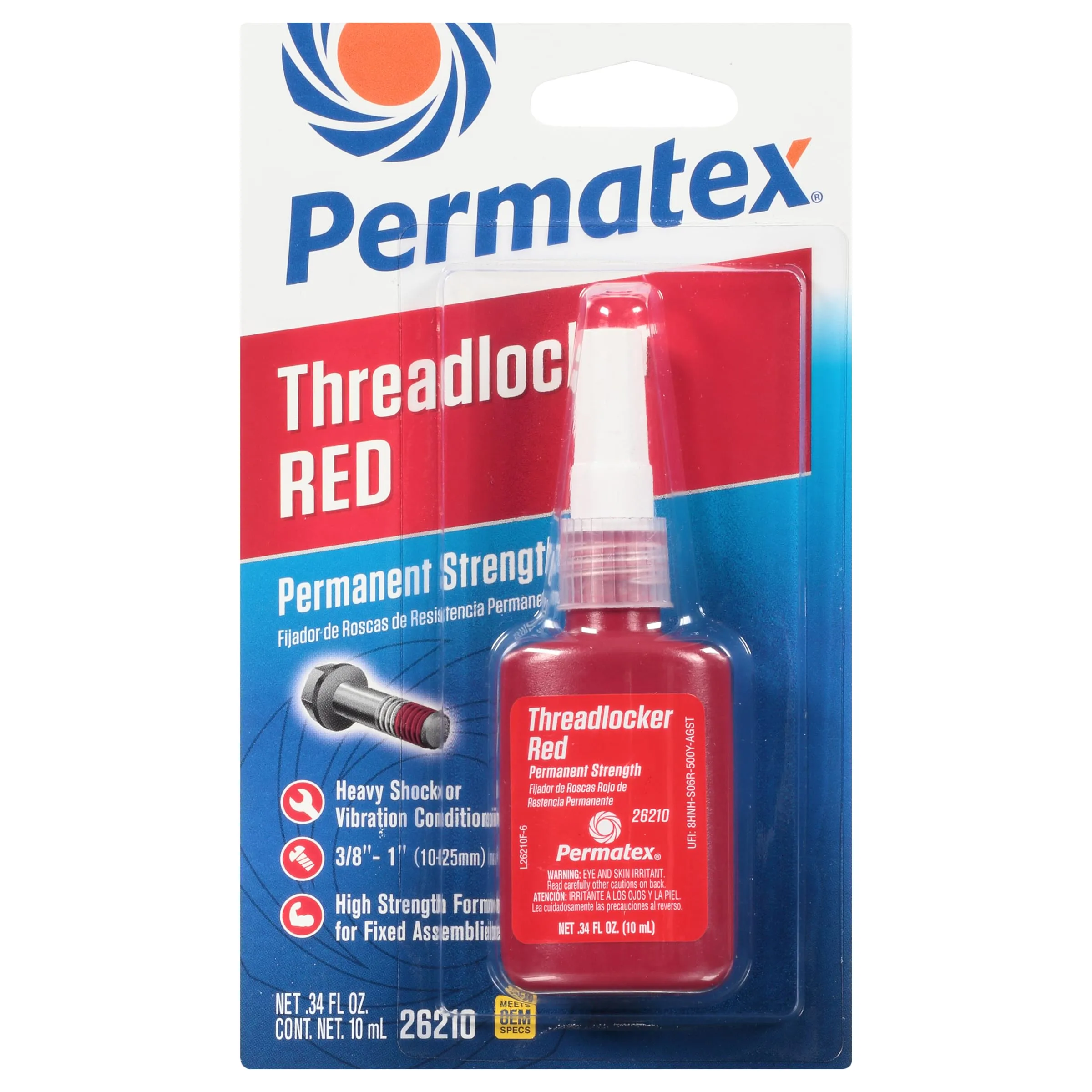Permatex Devcon High Strength Threadlocker Red
