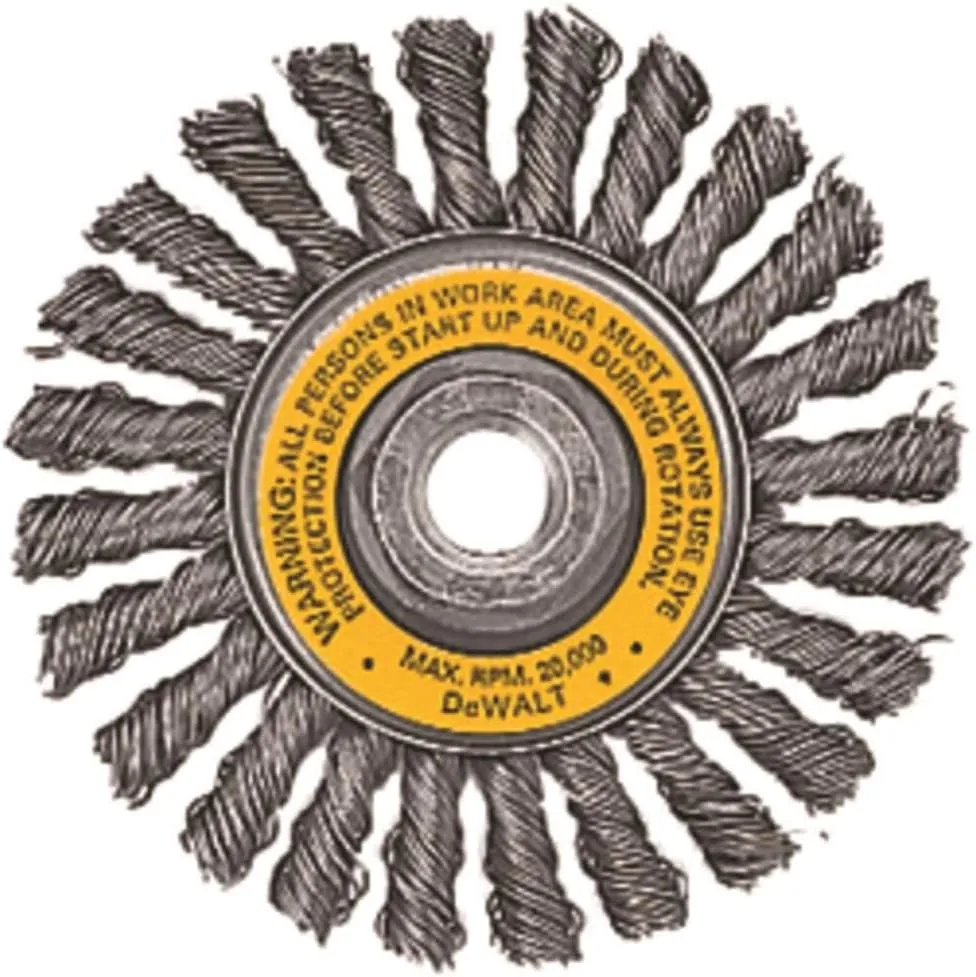 DEWALT Wire Wheel, Cable Twist, 4-Inch (DW4930) One Size