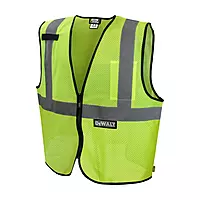 DEWALT DSV220-L Class 2 Economy Mesh Safety Vest - Green, Large