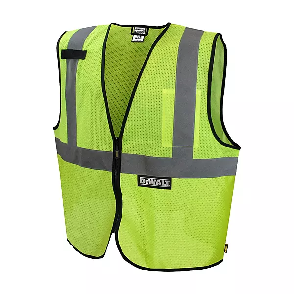 DEWALT DSV220-L Class 2 Economy Mesh Safety Vest - Green, Large