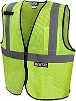 DEWALT DSV220-L Class 2 Economy Mesh Safety Vest - Green, Large