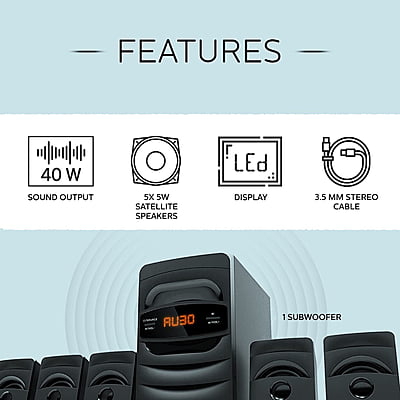 Philps Speaker 5.1 - SPA5128B Philps Speaker 5.1 - SPA5128B