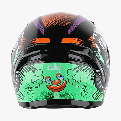 STEELBIRD SBA-21 RAPTOR COMIC GLOSSY BLACK/GREEN C/V (M)