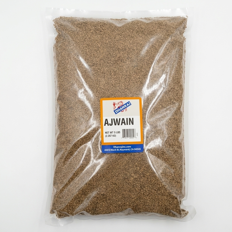 Dhanraj Ajwain Seeds featuring clean, potent whole carom seeds for cooking and wellness