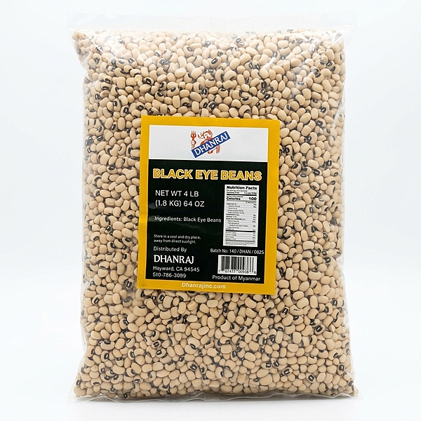 Dhanraj black eye beans  dry lobia, Indian cowpeas, healthy legumes, plant-based protein pulses