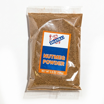 100gm Dhanraj Nutmeg Powder; finely ground aromatic jaiphal for baking and savory Indian recipes