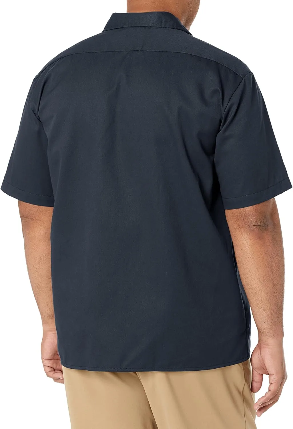 DICKIES Men's Short Sleeve Twill Work Shirt - Button-Front