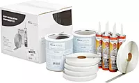 Dicor 401-CK Rubber Roof Kit - Installation Component Kit, White EPDM & TPO