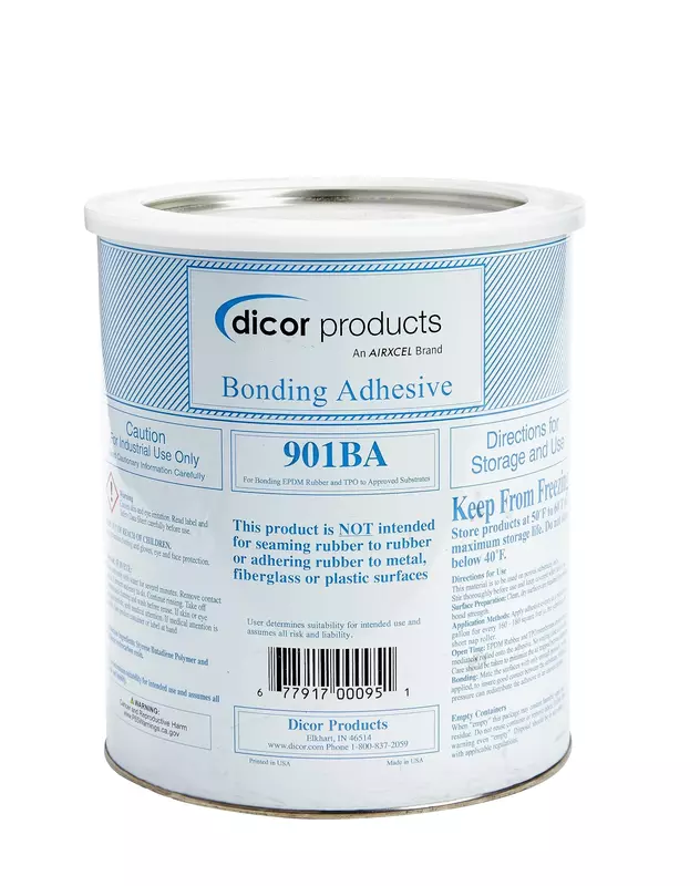 Dicor 901BA-1 Water-Based RV Roof System Bonding Adhesive - EPDM and TPO Compatible, 1 Gallon
