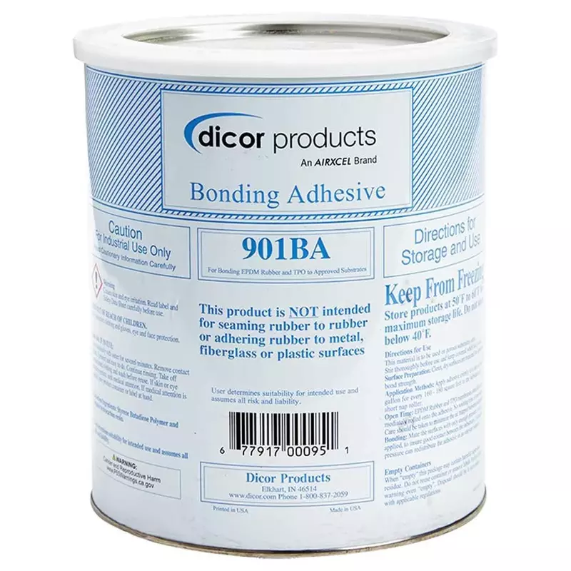Dicor RV Epdm Rubber Roof System Water-Based Adhesive