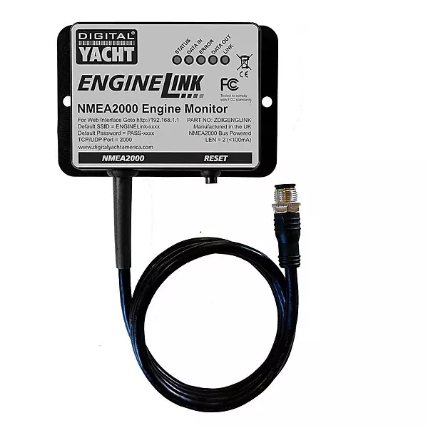 Digital Yacht Engine Link NMEA 2000 Engine Monitor, Black