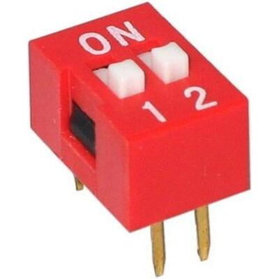 Dip Switch 2 Position Top Dip Switch 2 Position Top