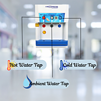 Atlantis Air Press Touchless Water Dispenser provides hot, cold, and normal water. Atlantis Air Press Touchless Water Dispenser provides hot, cold, and normal water.