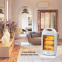 Padmini Volcano 1200 Halogen Heater with Three Heat Settings Padmini Volcano 1200 Halogen Heater with Three Heat Settings