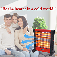 Stay warm with the Padmini Rapid 1200 quartz heater. Stay warm with the Padmini Rapid 1200 quartz heater.
